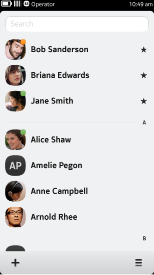 Example Group headers