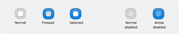 Radio buttons states
