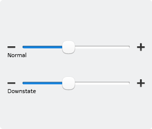 Slider + actions