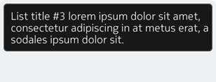 three line text