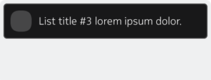 one line text + avatar