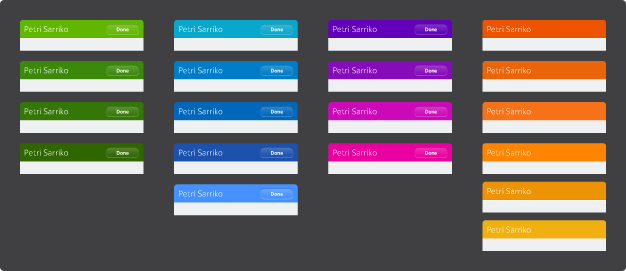 Accent colour variants
