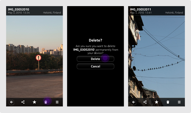Example: deleting image