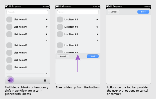 Accessing sheets