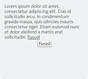 Word suggestions while typing