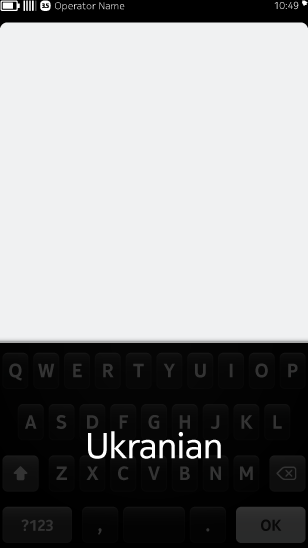 Changing keyboard language