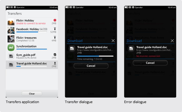 Transfer manager flow